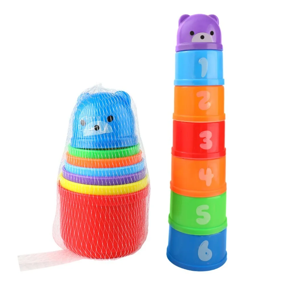 Colorful Stacking Cups for Babies Toddlers Educational Learning Toys Infant Sensory Development Playtime Activity Set
