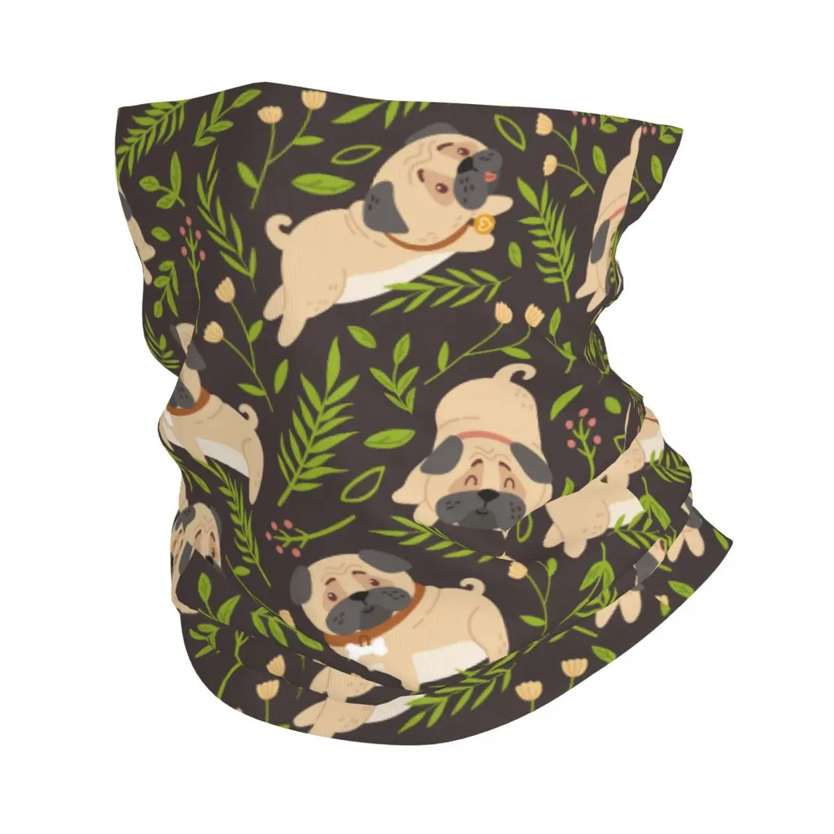 French Bulldog Bandana Neck Gaiter Printed Animal Balaclavas Mask Scarf Multi-use Cycling Running for Men Women Adult Windproof