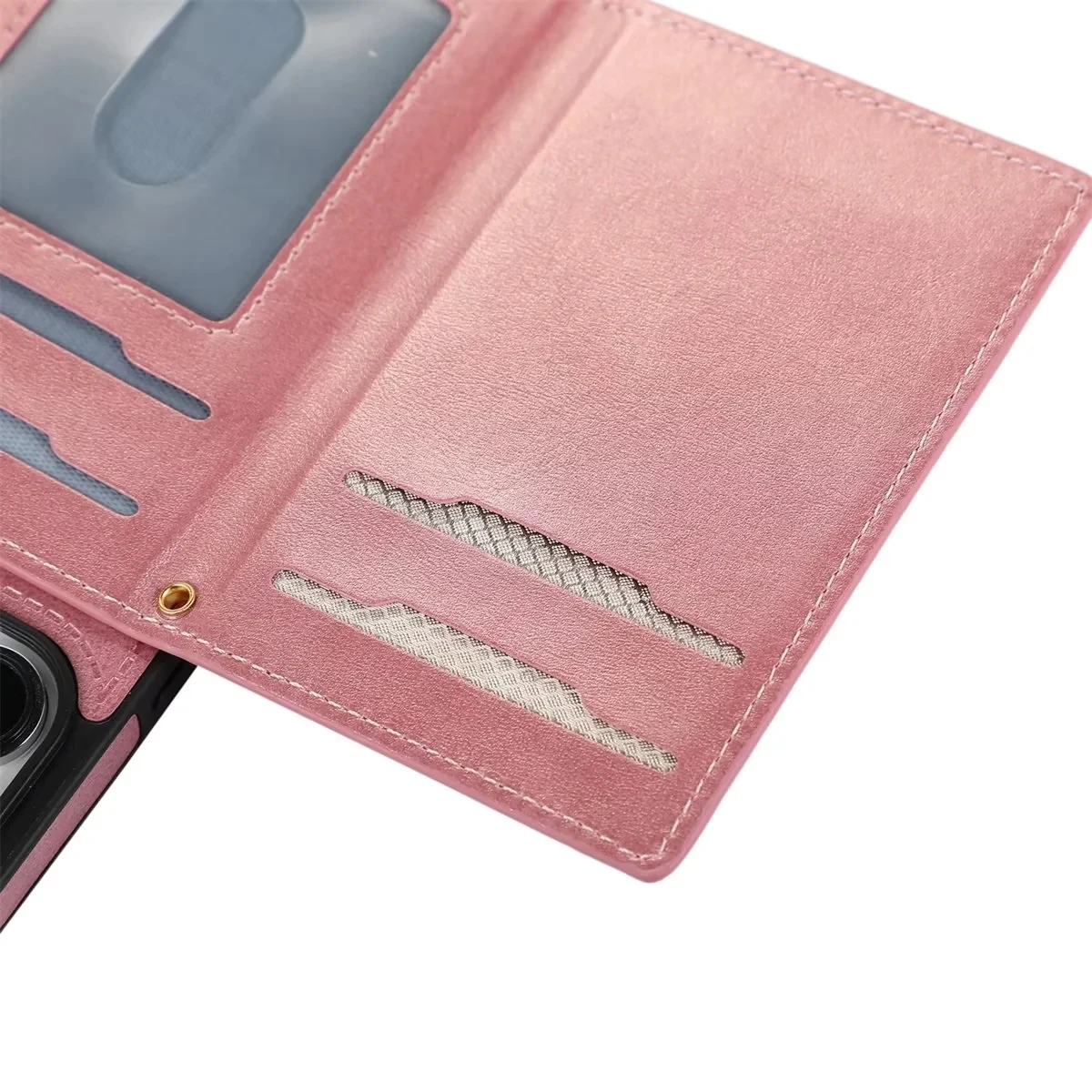 Glitter Leather Wallet Case for iPhone 14 15 16 Pro 16E XR XS 11 12 13 Pro Max 7 8 Plus SE RFID Blocking Card Holder Phone Cover