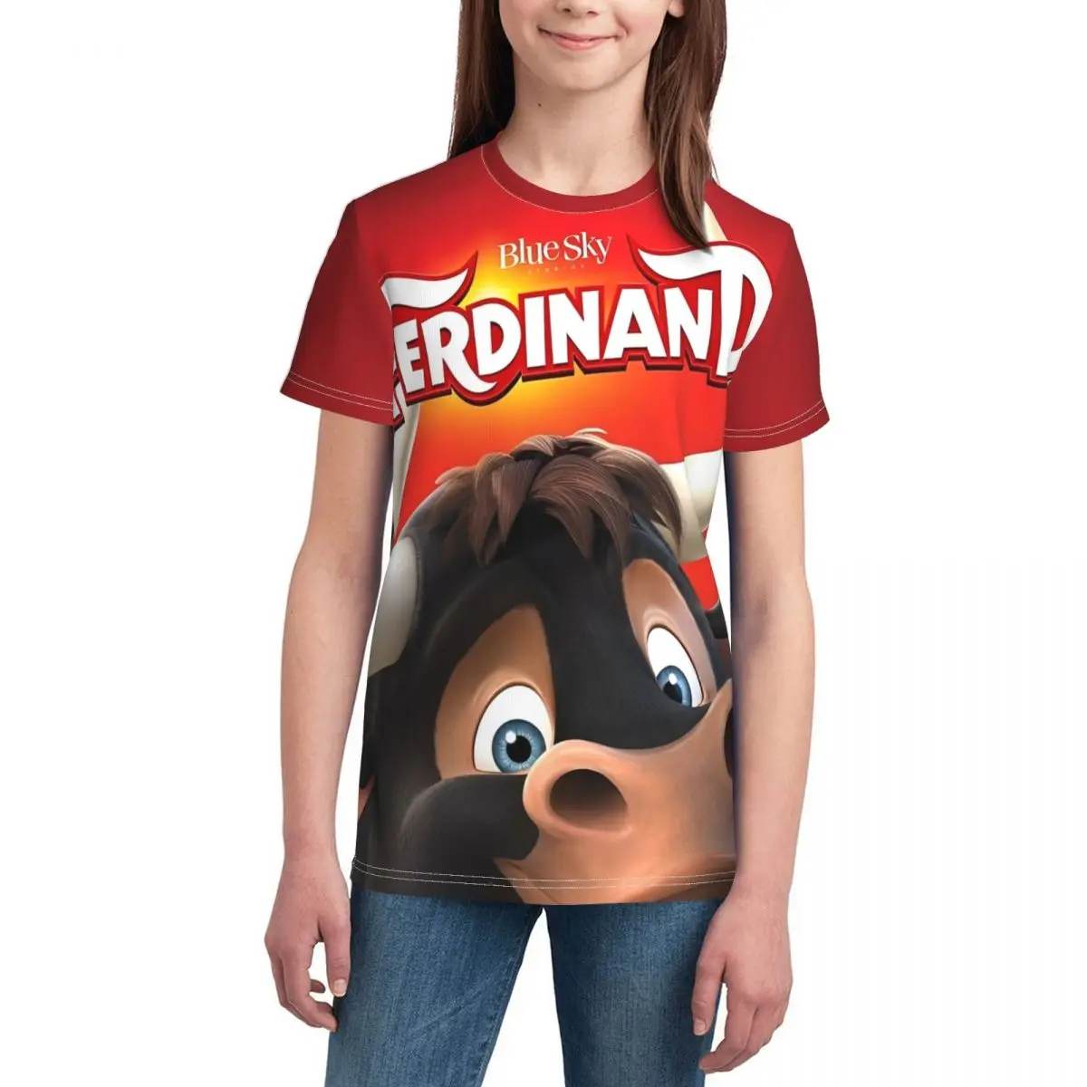 Camiseta con estampado 3D de dibujos animados de Todos los Ferdinands para estudiantes keyword1 Y2K, camisetas informales transpirables, gran oferta, camiseta de verano, ropa