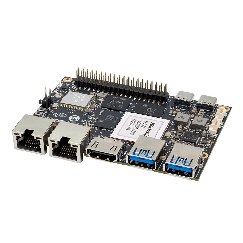 Imagem -03 - Placa de Desenvolvimento Banana pi Bpi-m7 Rockchip Rk3588 Pi-co Itx Armsom Sige7 Gpu Canais 4k ui 2.5g Suporte Ethernet Wifi 6