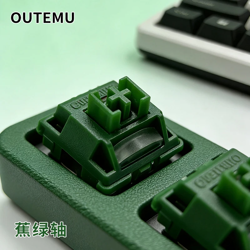 OUTEMU Banana Green Silent Switch 5Pin Tactile Soundless Mechanical Keyboard Switch Kit for Custom DIY PC Gaming And Office Use