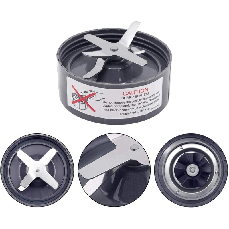 2Pack Mixer Extractor Cross Blade Ersatzteile für Nutribullet 600W Pro 900W Serie Mixer Zubehör