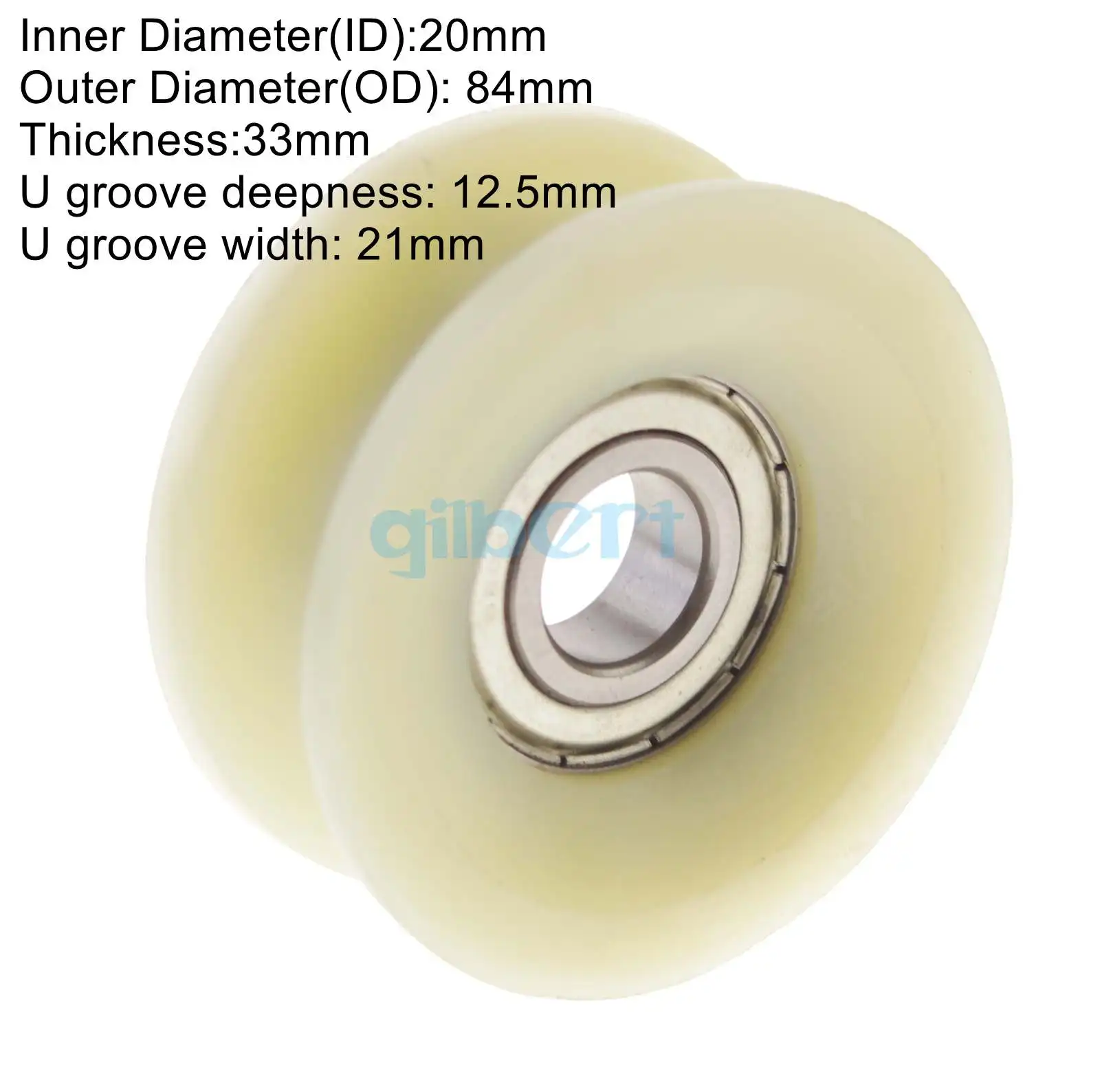 6*19*6mm V Groove breite 2mm Umlenkrolle Sheave Versiegelt Schiene Kugellager – Detail 2