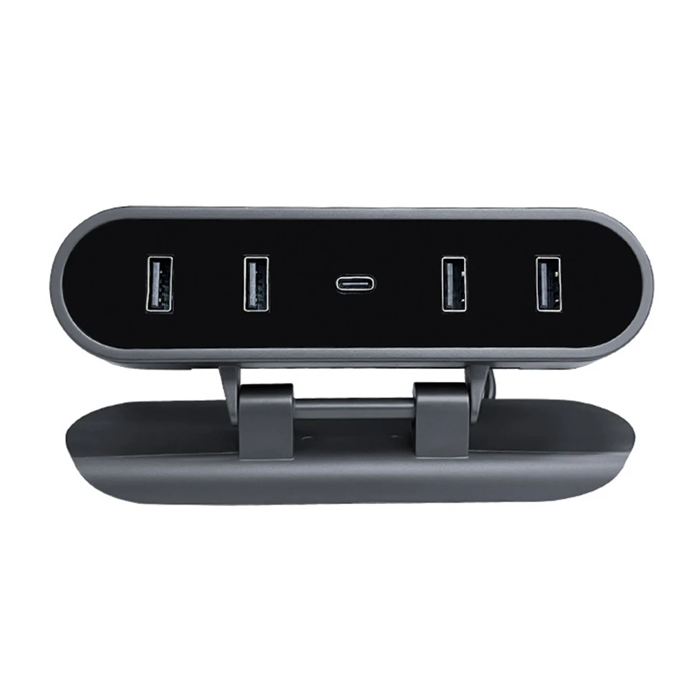

Foldable USB Charging Hub for Tesla For Model 3 and For Model Y 2021 2023 Under Screen Docking Station for Multiple Devices