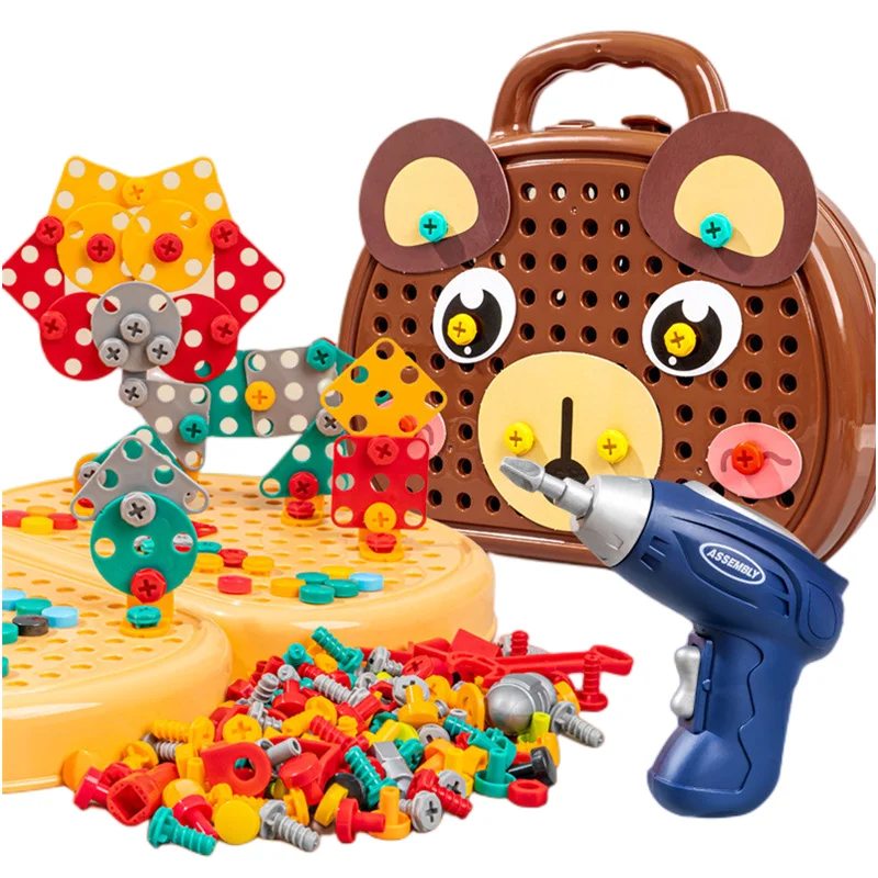 Kinder Pretend Spielen Elektrische Schraube Simulation Wartung Toolbox DIY Spielzeug Kits Kinder Lernspiele Werkzeug Box Spielzeug Geschenke