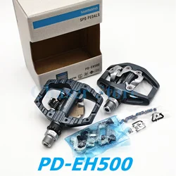 SHIMANO PD EH500 Dual-Sided Platform / Clipless SPD Pedals with Cleat SM-SH56 Original PD-EH500
