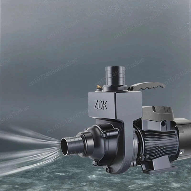 Self-Priming Centrifugal Pump, 220V Agricultural Sewage Pump for Irrigation & Drainage