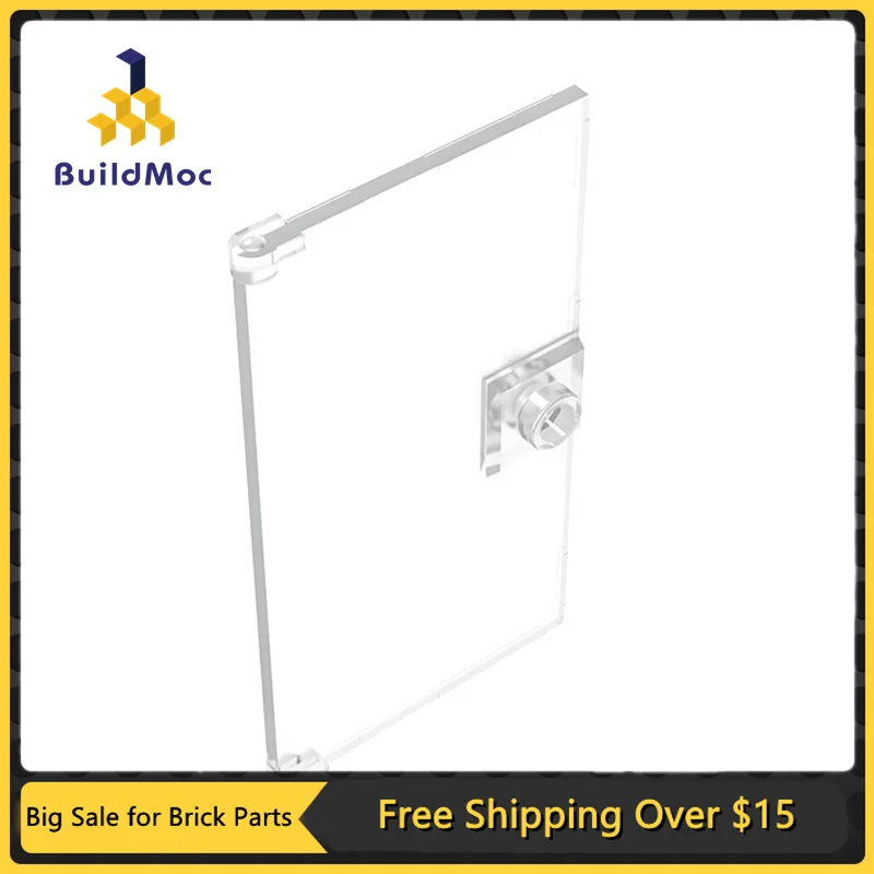 

10Pcs MOC Parts 60616 Door 1 x 4 x 6 with Stud Handle Compatible Bricks DIY Assmble Building Blocks Particle Kid Brain Toy Gift