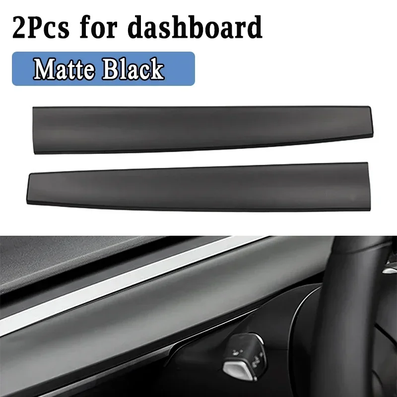 2Pcs Matte Black