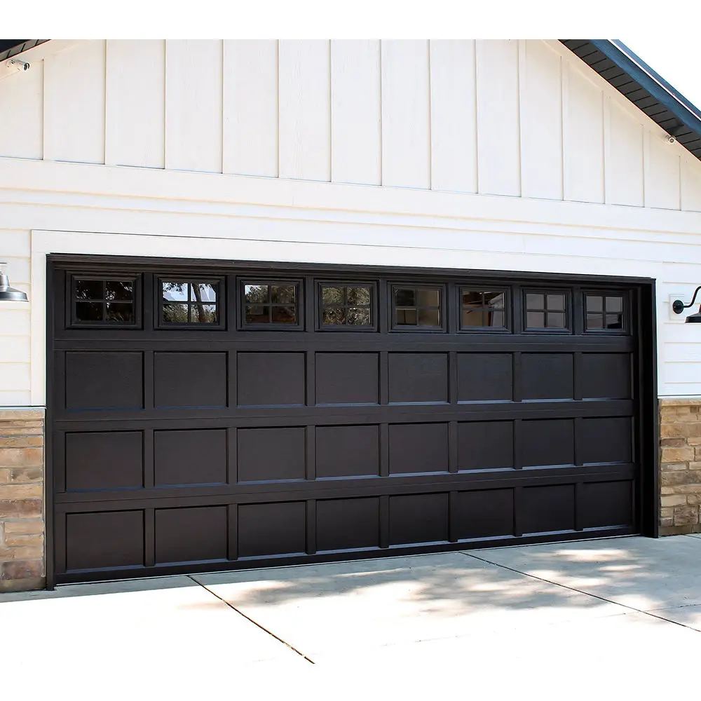 Factory Customized Multiple Sizes Villa Garage Door Rainproof Rustproof Garage Doors Heavy Duty Aluminum Alloy Garage Doors