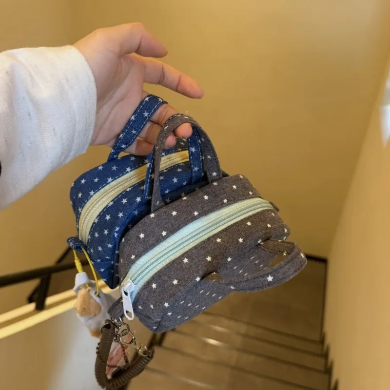 Ins Fresh Star Handheld Makeup Bag Portable Travel Wash Bag Cute Student Coin Purse Storage Pouch