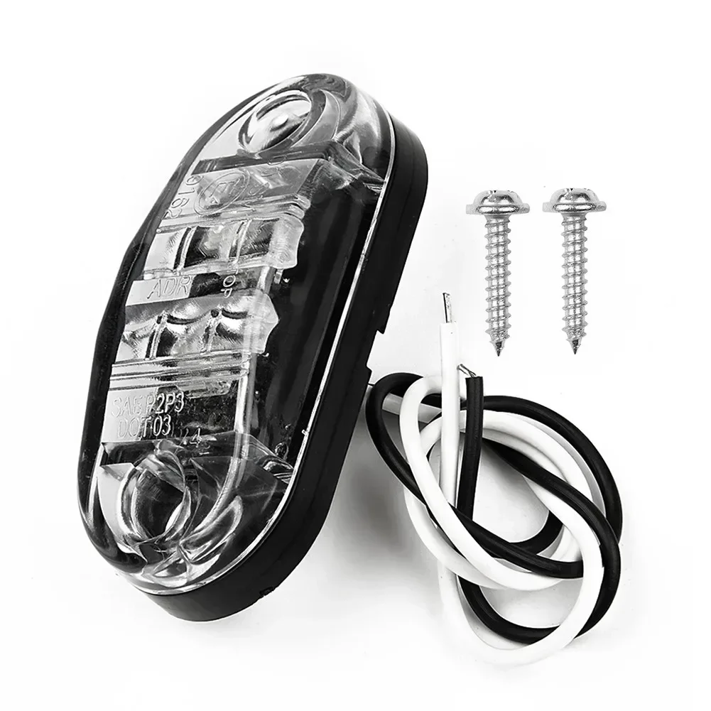 White DC 10V-30V SUV Bus Parts & Accessories Waterproof Lamps Caravan indicator wedge truck Led trailer Clearance Light