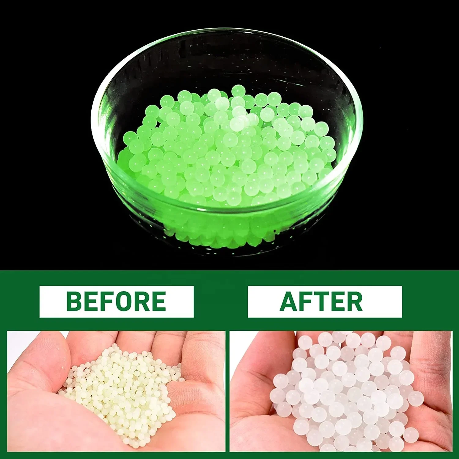 S7000pcs perles d'eau Noctilucentes magique cristal sol boue enfants jouet pour enfants fleurs en croissance boules d'hydrogel d'eau décor à la maison