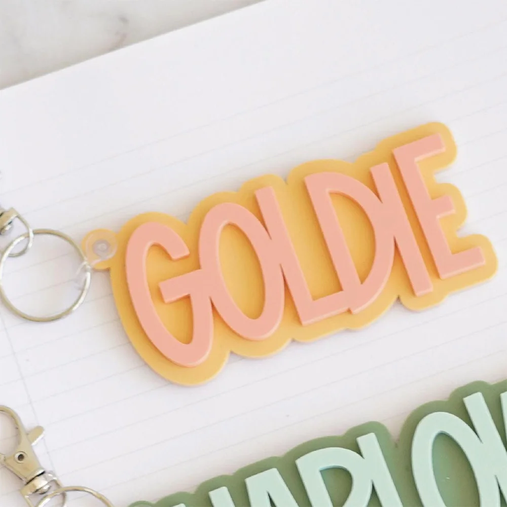 Backpack Tags Kids Keychains Personalized Keychain Lunch Box Tags Acrylic Keychain Name Tag Diaper Bag Tag Backpack Tags image 4