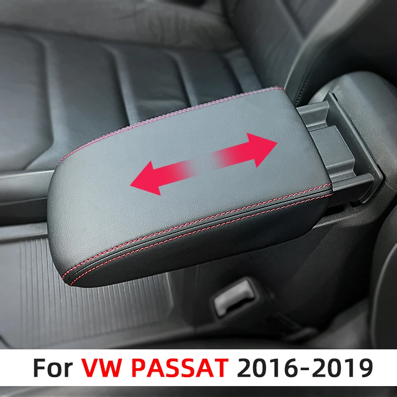 For Volkswagen VW Passat B8 Accessories 2019 2018 2017 2016 Auto Center Console Arm Rest Seat Box Mat Cushion Pillow Cover