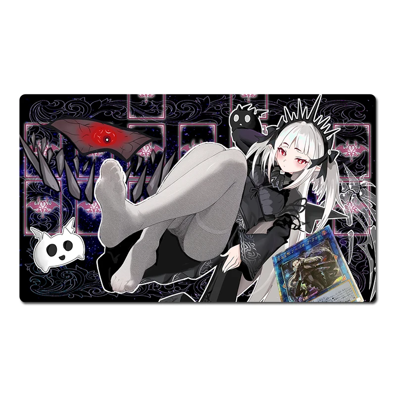

YuGiOh Playmat A-Bao A Qu, The Lightless Shadow Forest Trading Card Game Mat TCG CCG Коврик для мыши Настольный коврик Бесплатная сумка 60x35 см