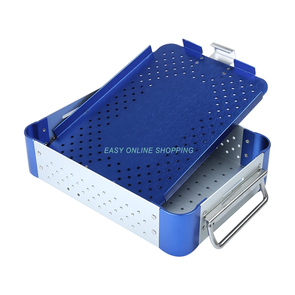 1Pcs Aluminum Alloy Surgical Instrument Sterilizing Box for Cosmetic Instruments and Tools Medical Sterilizing Box