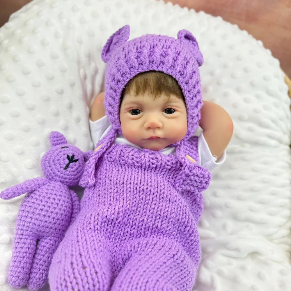 BZDOLL 48 CM 19 Zoll Lebensechte Reborn-Puppe für Mädchen mit 3D-Haut, Vinyl-Gliedmaßen und weichem Stoffkörper, realistische Puppe, Sammlerstück