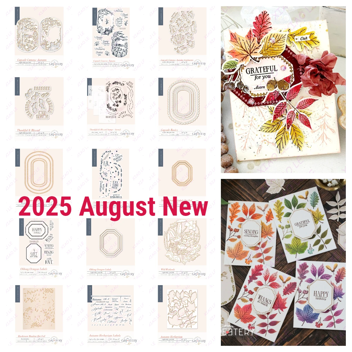 

Capsule Basics Capsule Cameos: Autumn Cutting Dies Stamps Scrapbook Diary Decoration Stencil Embossing Template DIY Greeting