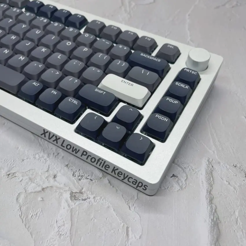 

Клавиатура Horizon Slim Keycap PBT, низкопрофильная клавиатура 144 клавиш для 60% 65% 75% Gateron Cherry MX, механическая клавиатура с переключателями