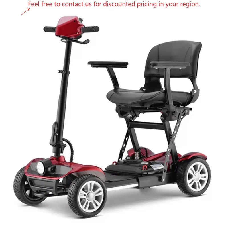 

Electric Mobility Wheelchair Popular Four Wheel Elderly Scooter Folding Electric Scooter With Seat