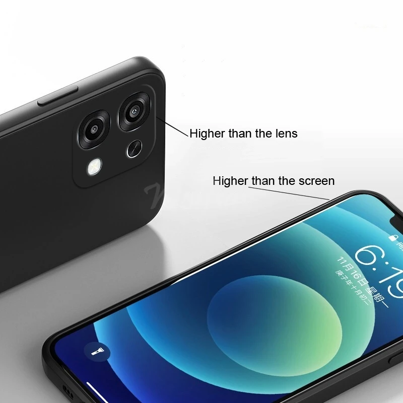 Für OPPO A6 Pro Fall Flüssigkeit Silikon Plain Gummi Funda OPPO A6 Pro Fall Telefon TPU Anti-herbst Schutz Abdeckung OPPO A6 Pro Fall – Detail 6