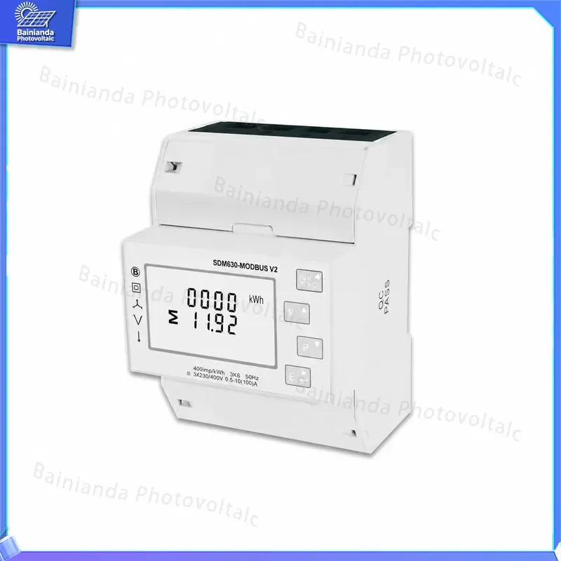 Smart Meter for Solar Inverter RS485 Communication Three Phase Single Phase Support CE Certified ESS Accessories Energy