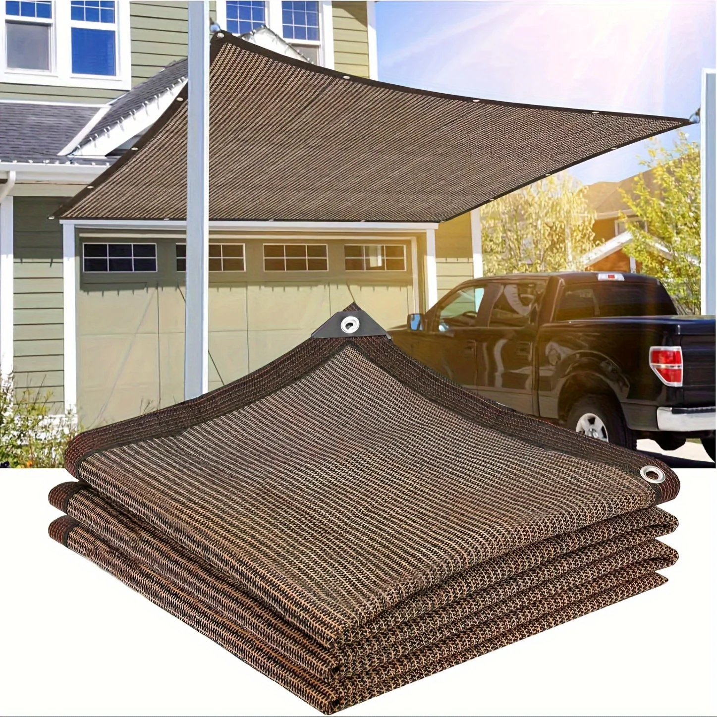 Brown Sun Shade Net… - image