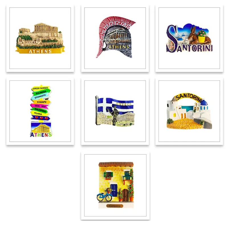 Greece Fridge Magnets Travelling Souvenirs Athens Acropolis Parthenon Temple Wedding Gifts Refrigeraotr Stickers