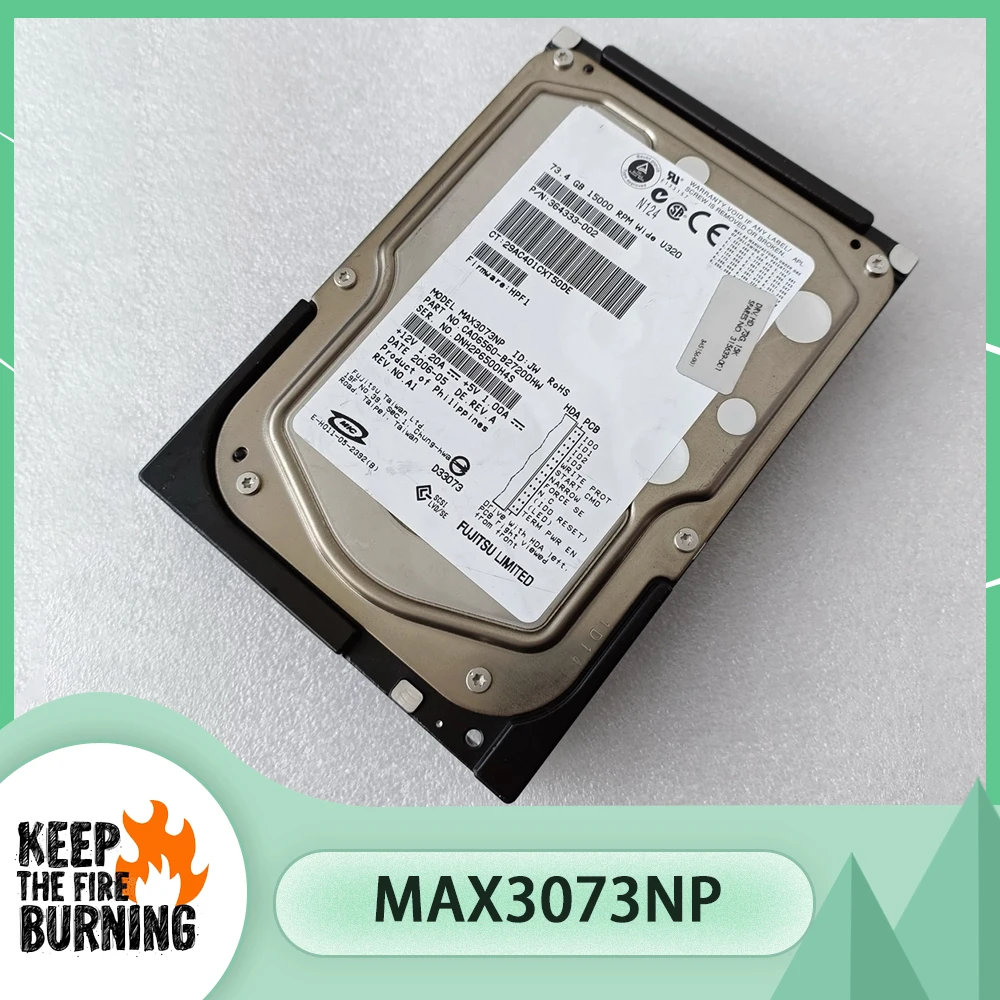 

For HP MAX3073NP 315639-001 364333-002 15K 73G 68 PIN SCSI Hard Disk