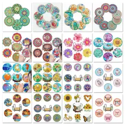 SDOYUNO 6/8pcs DIY Mandala Diamond Painting Coaster Drink Cup Cushion Diamond Embroidery Kit Home Decor Kitchen Accessories