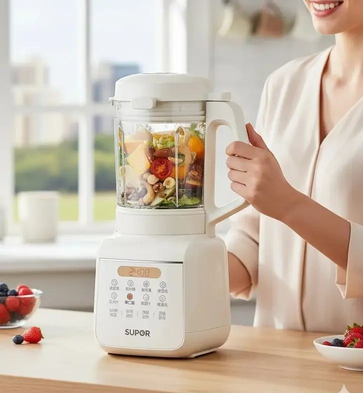 Supor-Wall Breaker Household Small Automatic Cooking Machine, Multi-function, Soybean and Milk Machine, 1.2 L, 2025, New