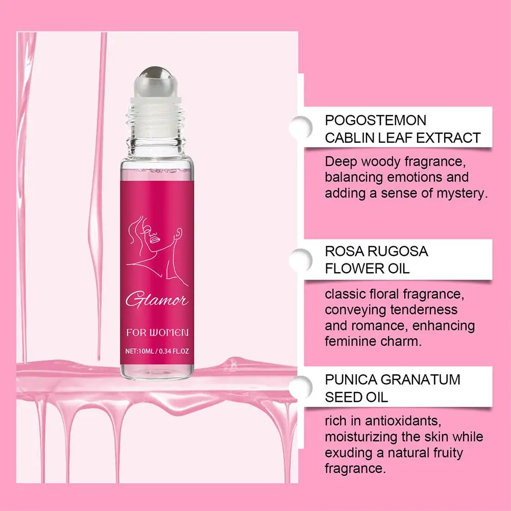 Perfume de rosas para hombres y mujeres, fragancia duradera Roll-On para mujeres, elegante y fresco para crear un Perfume de nicho, atmósfera de citas