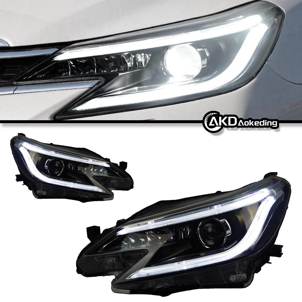 Auto Parts For REIZ  Headlights 2013-2018 Mark X latest Styling LED Daytime Lights Dual Projector Car Accesorios Modified