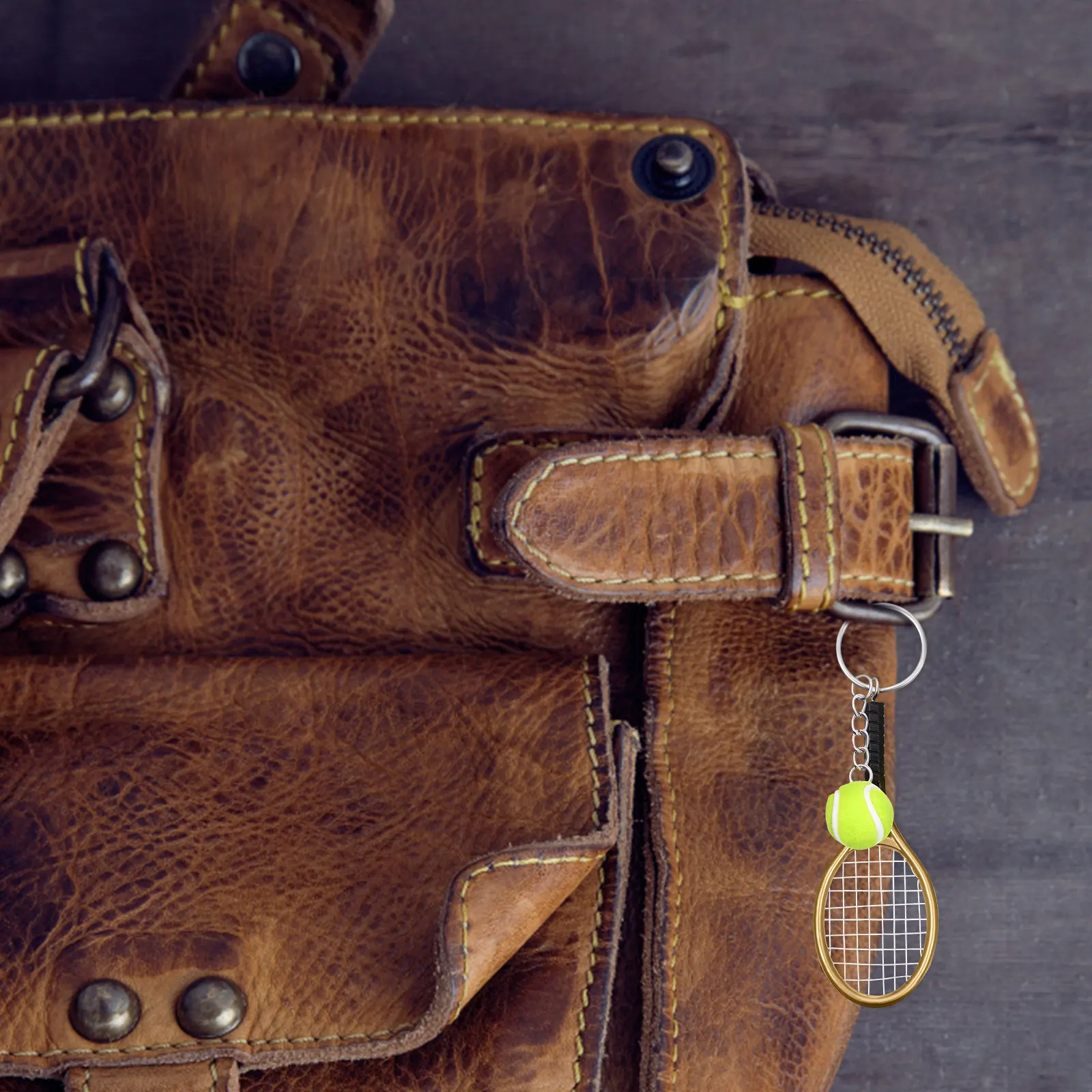 24pcs-mini-tennis-ball-racket-keychain-set-realistic-sports-design-metal-split-ring-for-keys-bags-wallets-handbags-backpacks