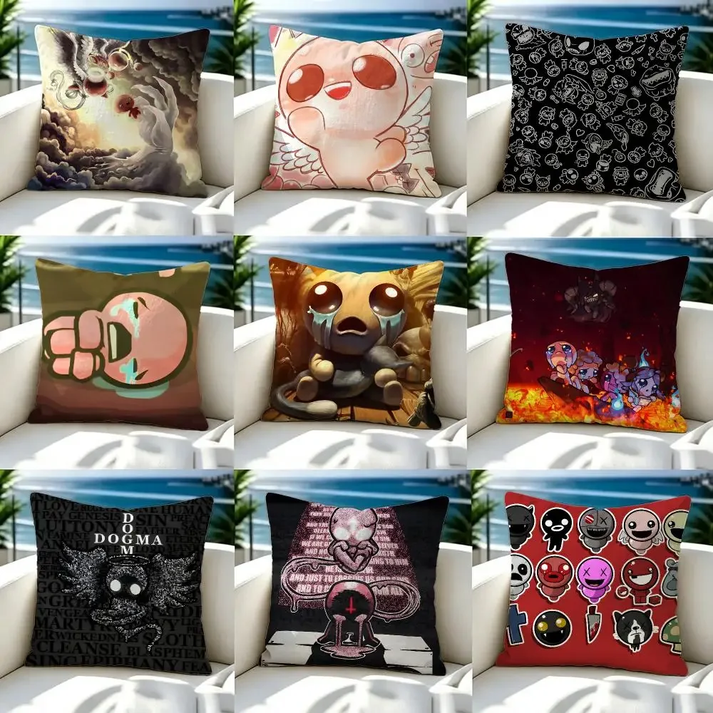Game The Binding Of IsaacS Cushion Cover Soft Pillow Cover Two‑Side Printing Throw Pillow Case for Pillowcase Home Decoration