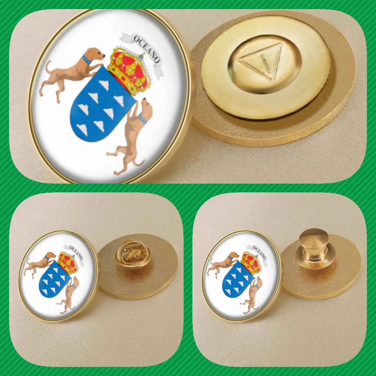 Canary Islands Autonomous Community of Spain Flag Brooches Badges Lapel Pins