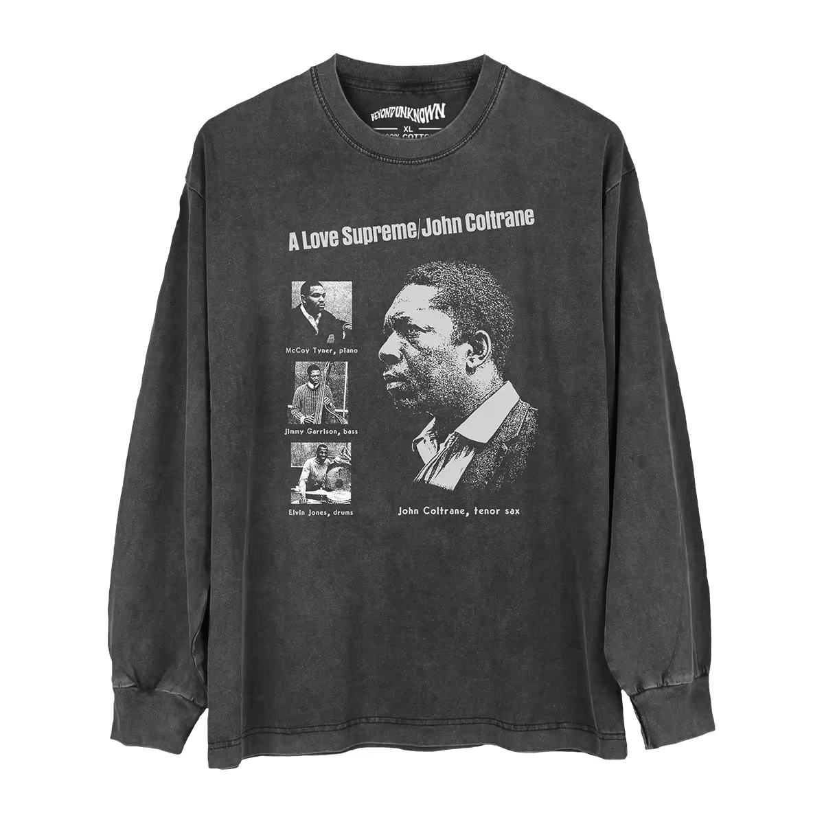 John Coltrane A Love Supreme Jazz Post Bop Saxophonist Miles Davis Herbie Hancock Washed Cotton Summer Men Tee