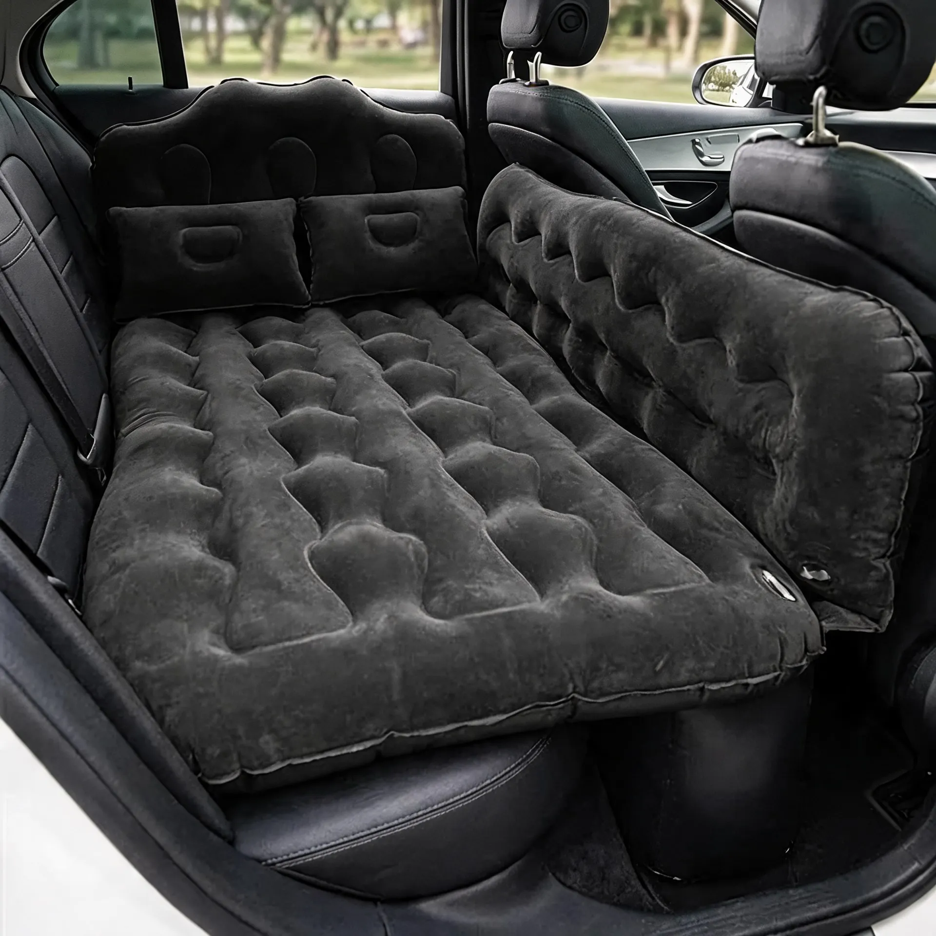 

Car Air Mattress Bed - Inflatable Back Seat Air Mattress with Upgraded Wear-Resistant Pongee Bottom, Thick Camping Sleeping P