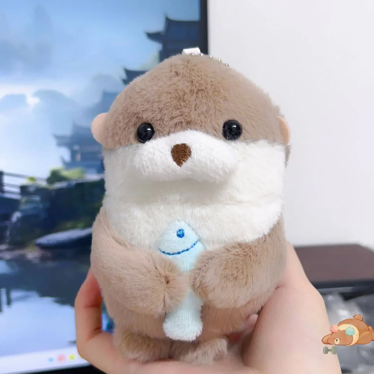 

New Amuse Cute Fish & Little Otter Plush Doll Pendant for Children Couples Soft Sofa Bedroom Decor Ideal Holiday Birthday Gift