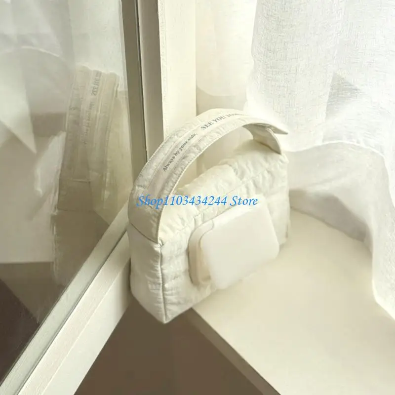 Bolsa recipiente toalhetes reutilizáveis ​​para carrinhos, design compacto, organizador essencial para bebês, acesso rápido,