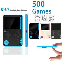Handheld Game Console K10 500 Classic Games Portable Retro Video Mini Game Consolas Rechargeable Great Gift for Kids Adults