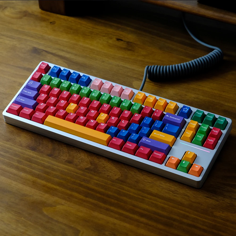 Cherry Profile Clone GMK Handarbeit R2 Keycap PBT Dye Sublimation Keycaps Colorful 129 Keys For MX Switch Mechanical Keyboard