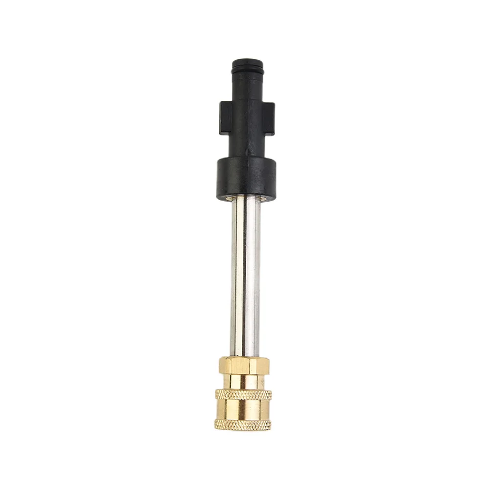 4/5 Series Pressure Washer Adapter Wash 1/4 In 17*2.4cm Adapter Brass + Stainless Steel Car Quick Disconnect Solid