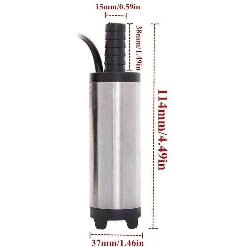 Hot 12V 24V Electric Submersible Pump 38mm Diesel Water Oil Transfer Pump Portable Auto Motorbike Fuel Extractor Refueling Tool - view 4