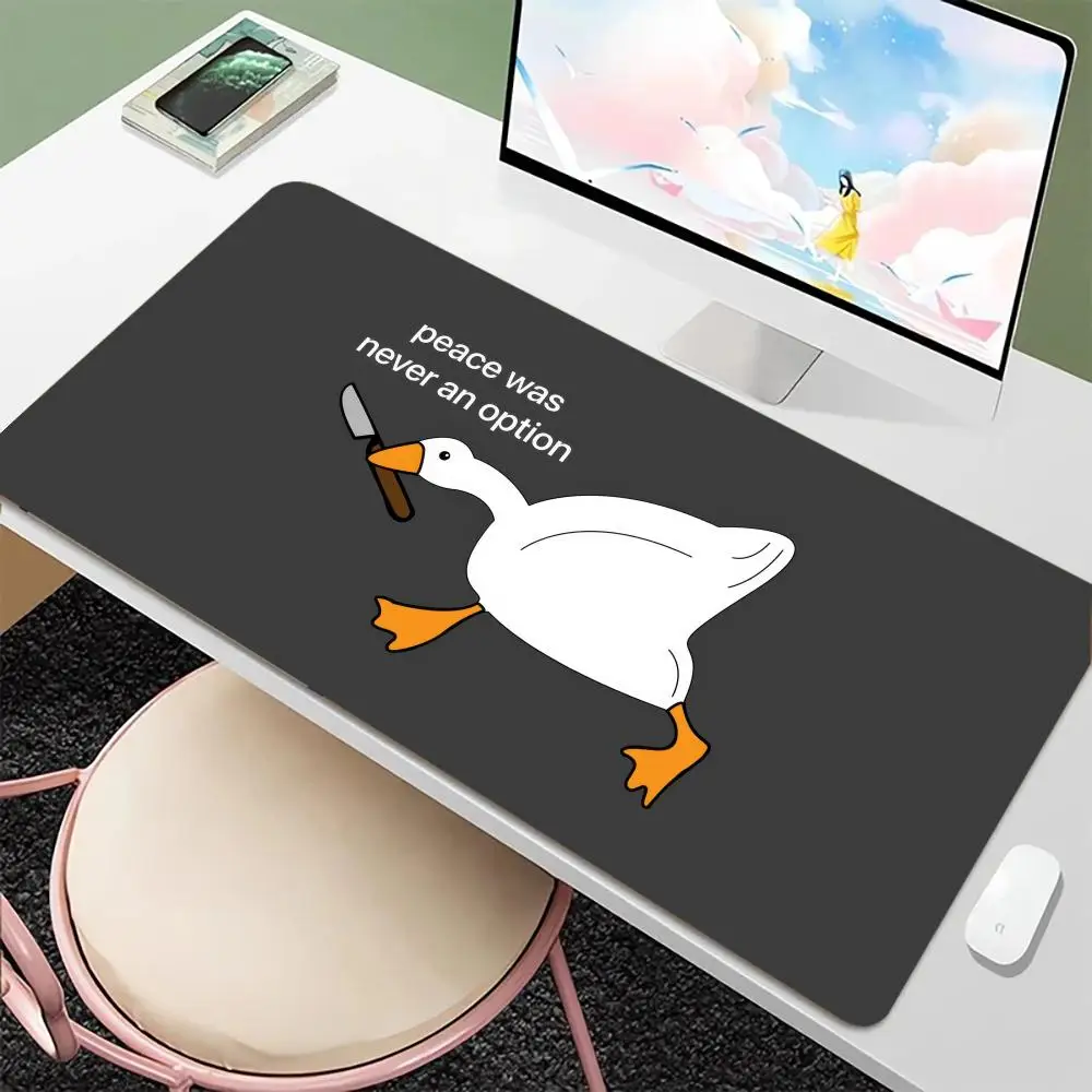 

Cartoon Funny Duck Mouse Pad Large Gaming Mouse Pad Anti-Slip Rubber Extended Desk Mat HD Gamer Office Use Computer Accessories