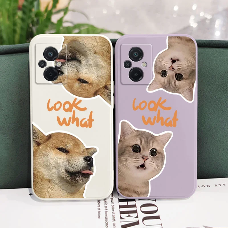 جراب هاتف سيليكون مع قطة Scream لشاومي ، غطاء لـ Poco M6 ، X6 ، F6 ، M5 ، M5S ، F5 ، X5 ، F4 ، X4 ، M4 ، F3 ، M3 ، X3 ، f2 Pro ، X2 ، C40 ، 4G ، 5G ، GT ، NFC