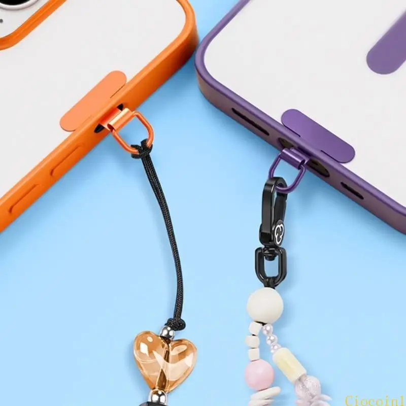 Metal Phone Strap Replacement Part Heavy Duty Tethers Tab Scratch Resistant Phone Tab for Universal Cellphone Cases