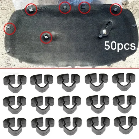 50 шт., автомобильные крепежные зажимы для VW Polo Tiguan Passat B5 B6 SEAT Leon 2 Skoda Octavia 2
